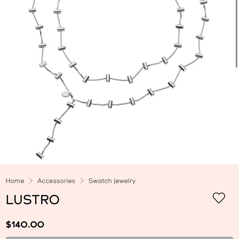 Swatch lustro bijoux crystal long Necklace